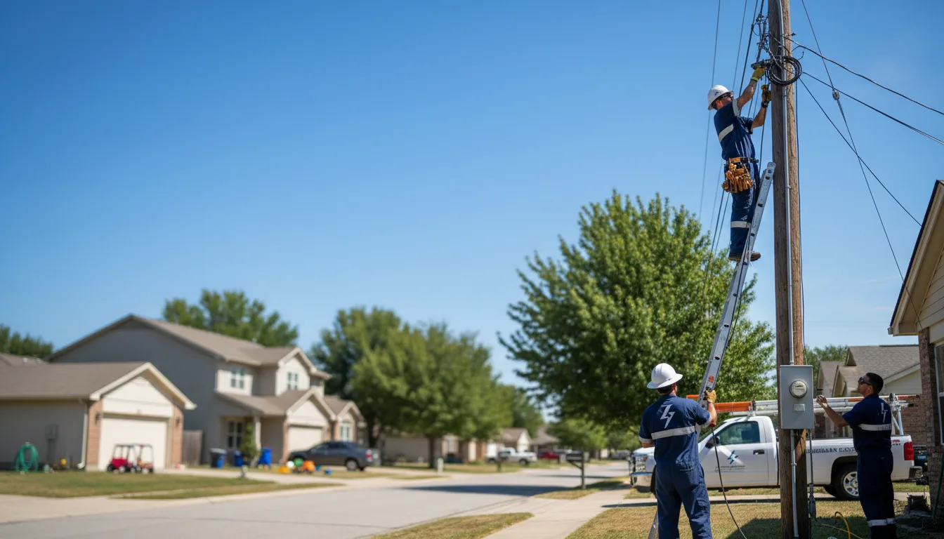 Residential electrician providing installation services in Pavo, GA
